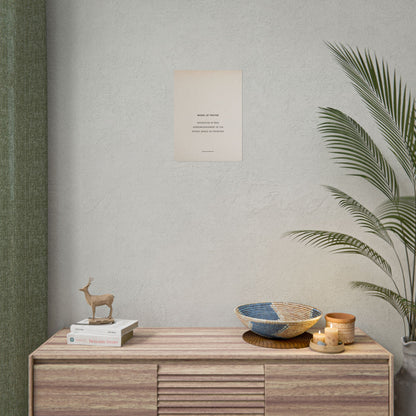 Model of Prayer Poster