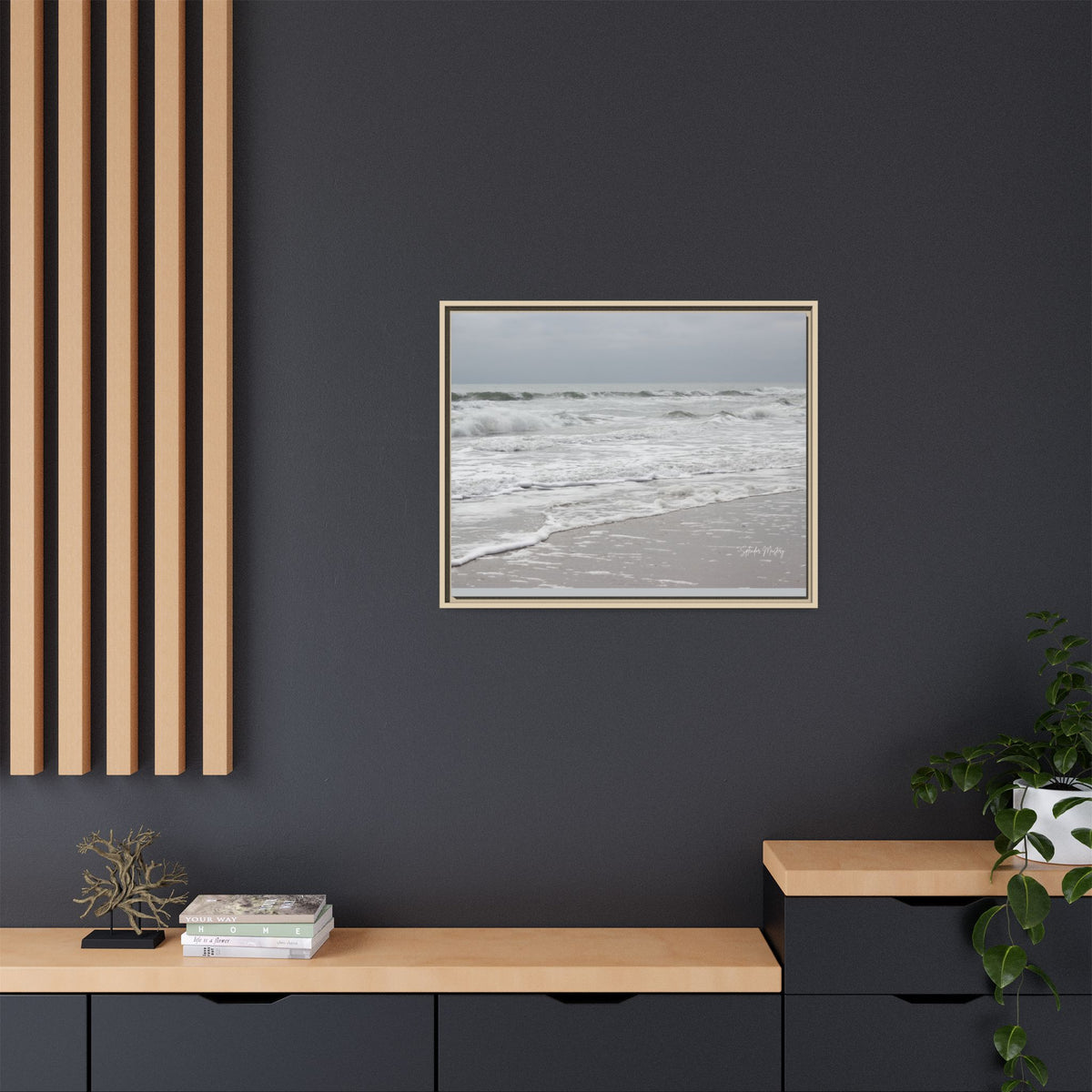 Ocean - Matte Canvas, Framed (Natural)