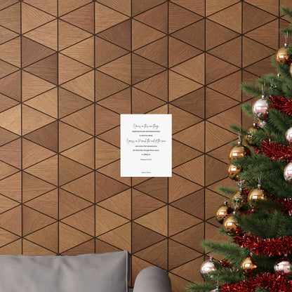 Philippians 3:13,14, Matte Vertical Poster