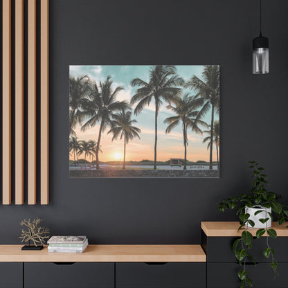 Palm Trees, Matte Canvas, Stretched, 1.25"