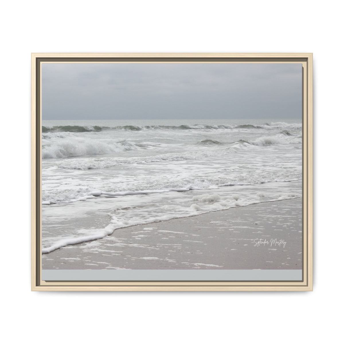 Ocean - Matte Canvas, Framed (Natural)