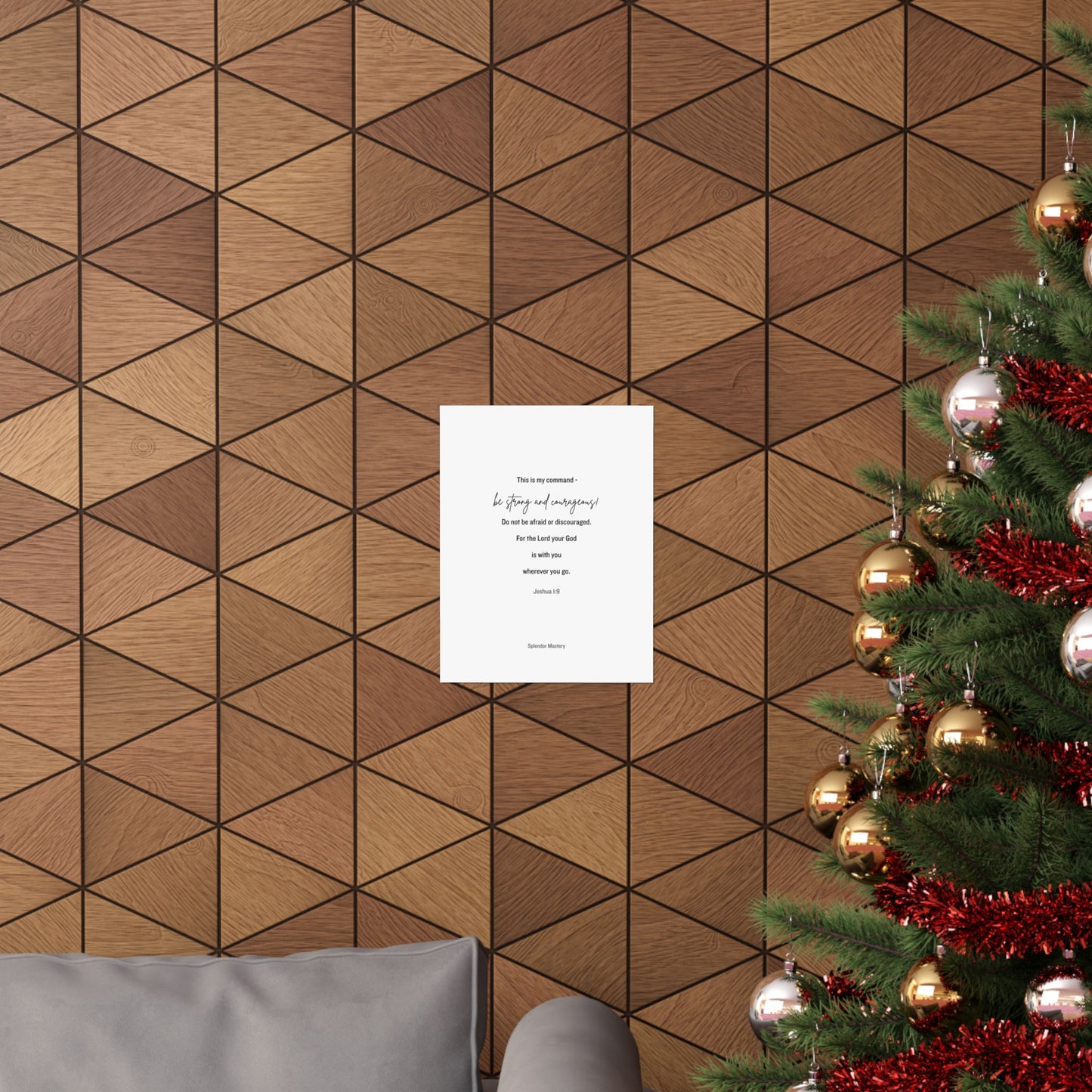Joshua 1:9, Matte Vertical Poster