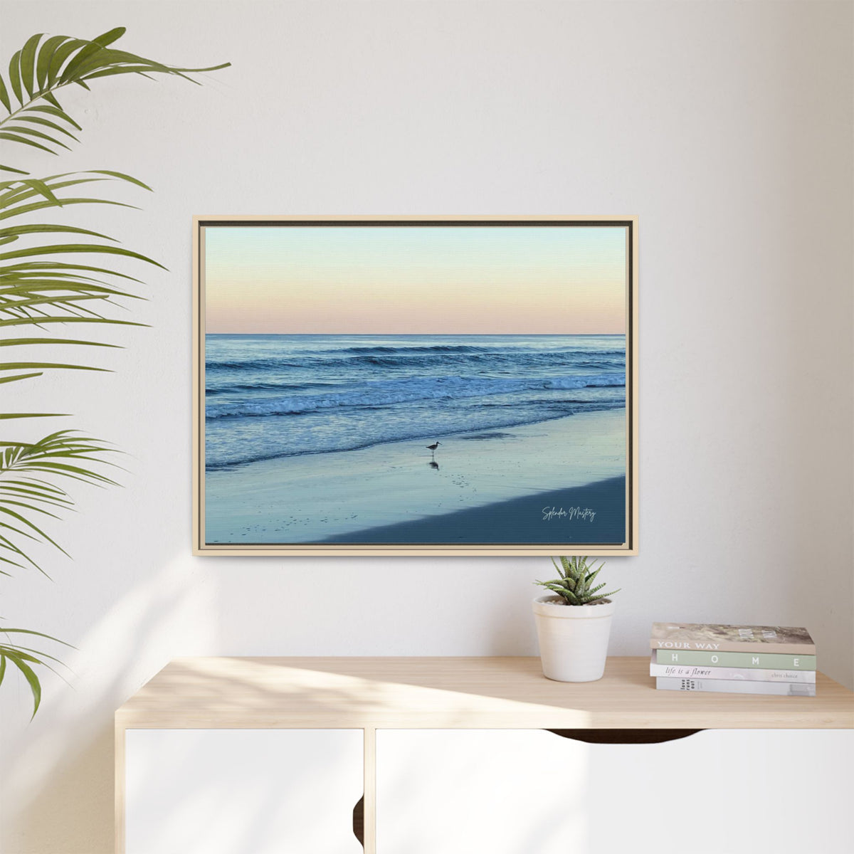 Ocean, Matte Canvas, Framed (Natural)