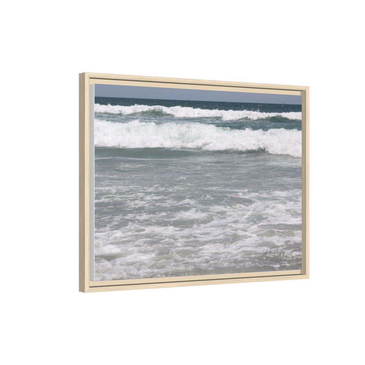Ocean - Matte Canvas, Framed, Natural
