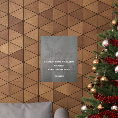 Tish Warren Quote, Inspirational Matte Vertical Poster