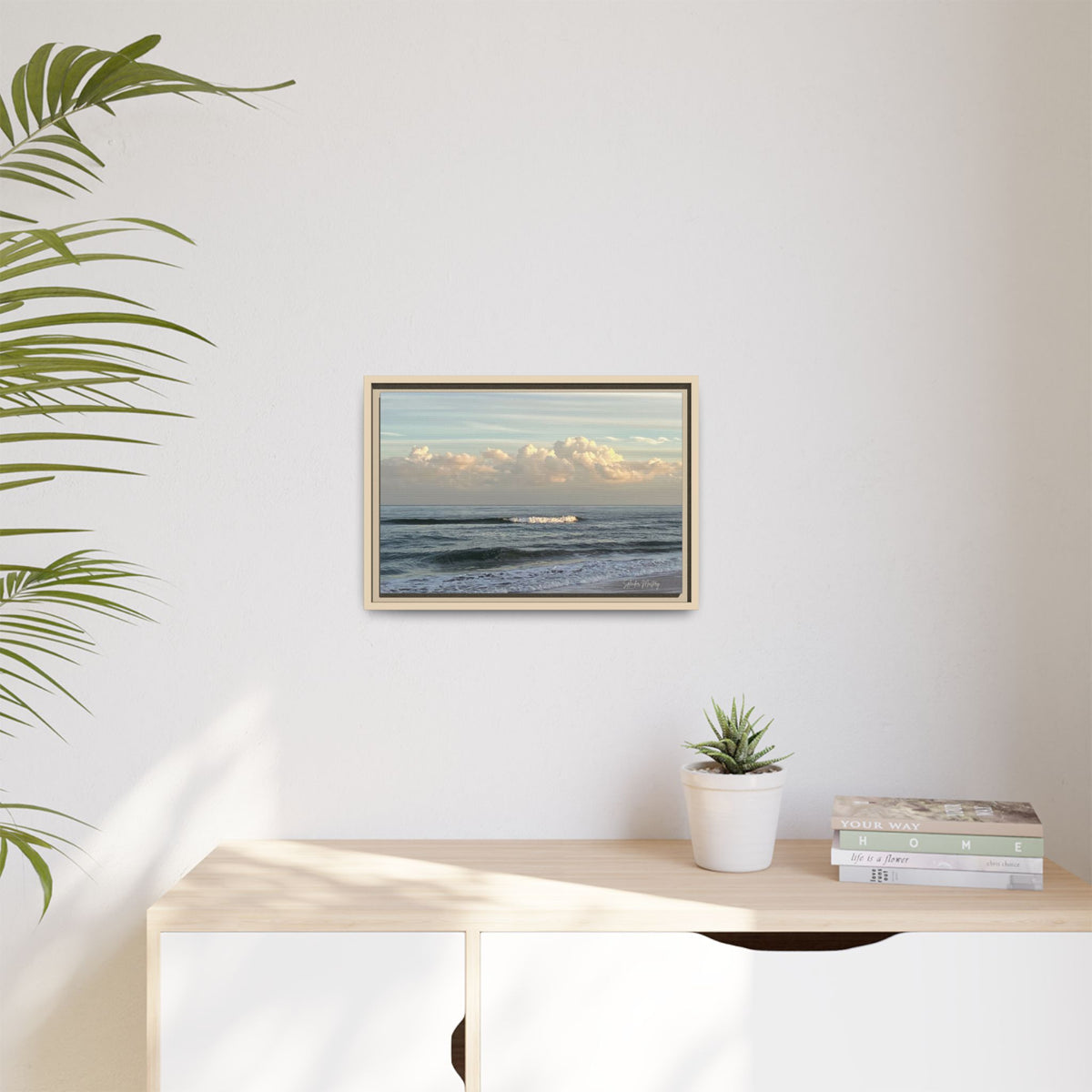 Ocean - Matte Canvas, Framed (Natural)