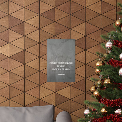 Tish Warren Quote, Inspirational Matte Vertical Poster