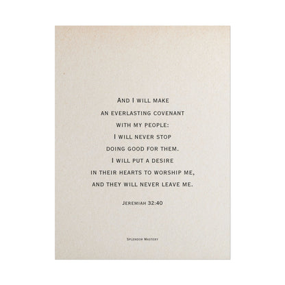 Jeremiah 32:40, Poster