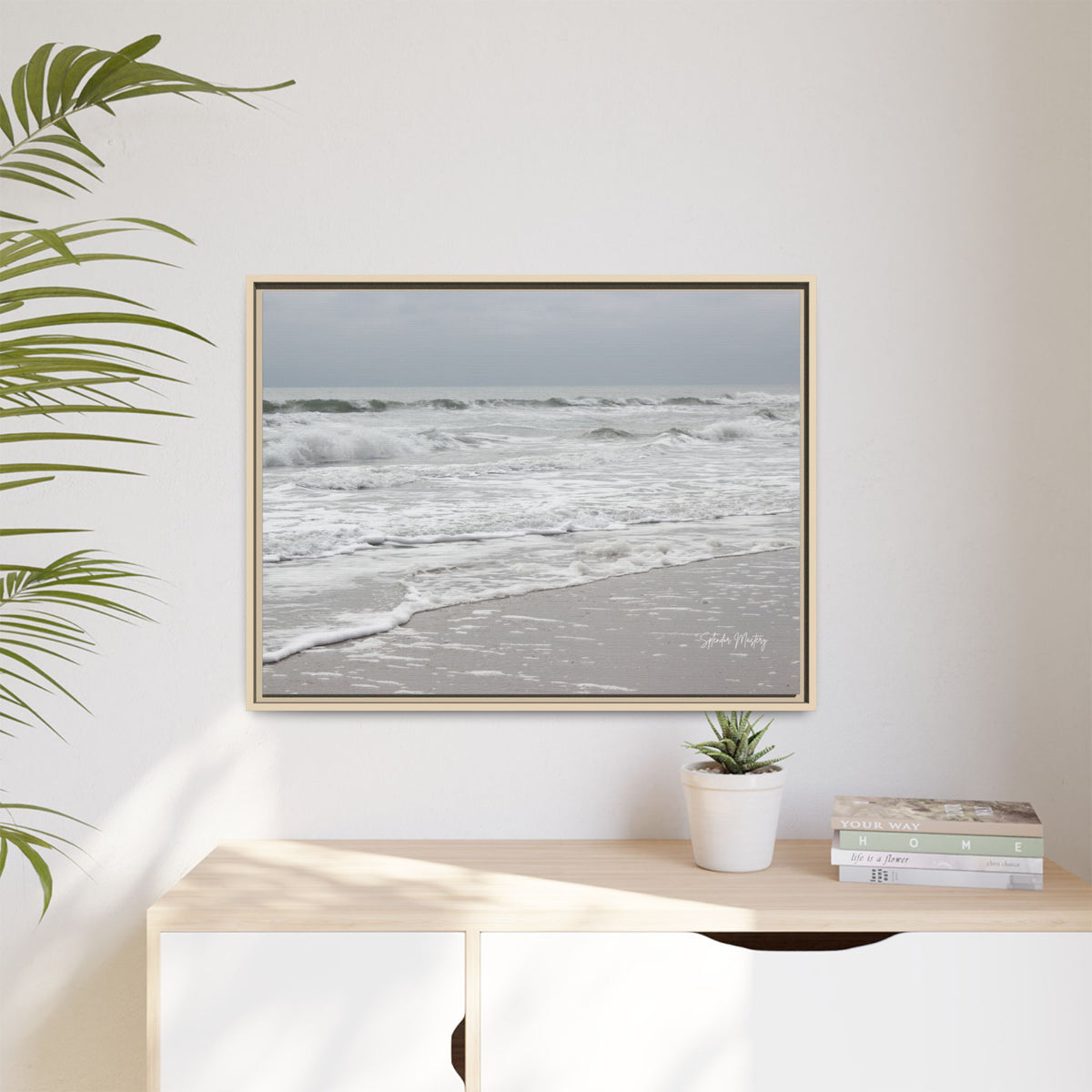 Ocean - Matte Canvas, Framed (Natural)
