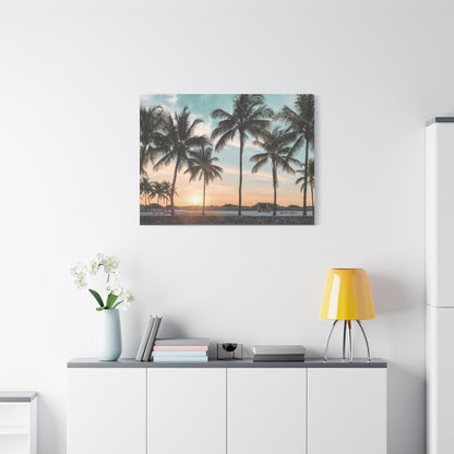 Palm Trees, Matte Canvas, Stretched, 1.25"