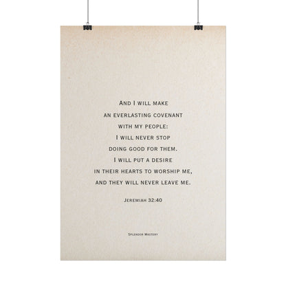 Jeremiah 32:40, Poster