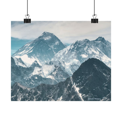Mountain Landscape, Matte Horizontal Poster