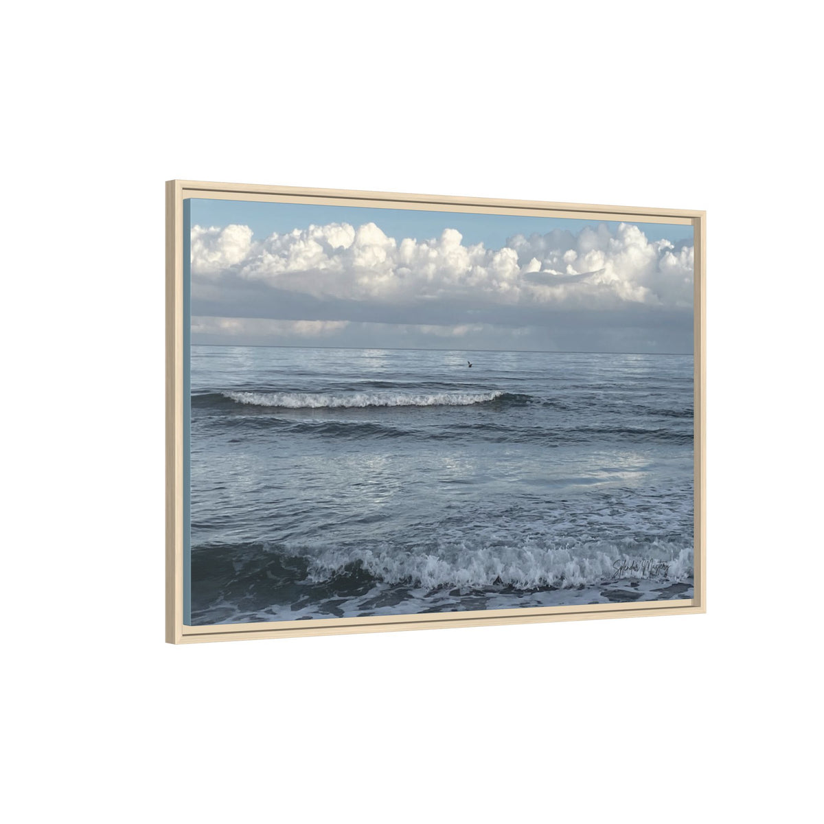 Ocean - Matte Canvas, Framed (Natural)