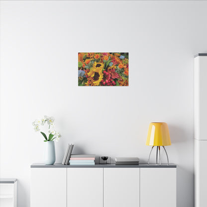 Floral, Matte Canvas, Stretched, 0.75"