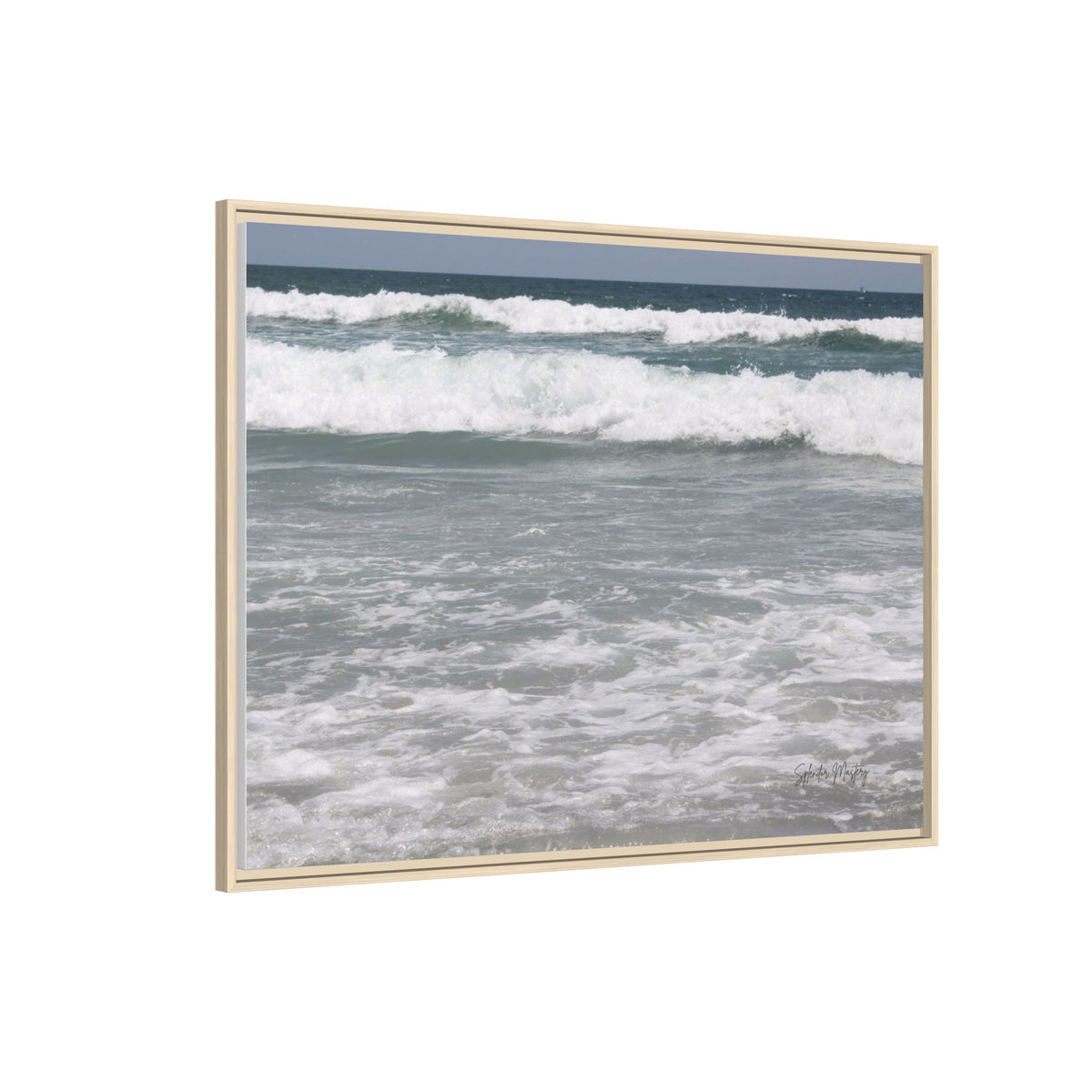 Ocean - Matte Canvas, Framed, Natural