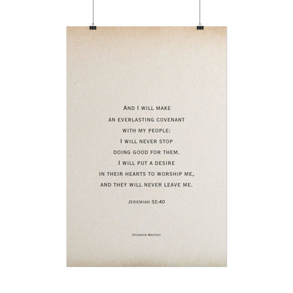 Jeremiah 32:40, Poster