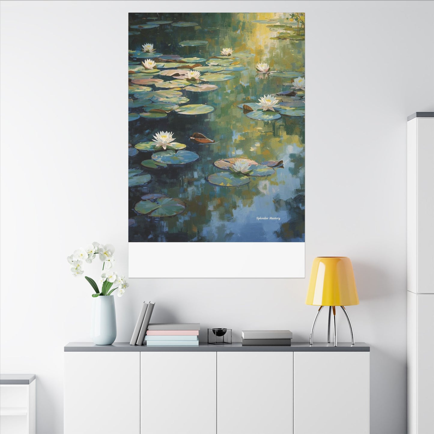 Water Lilies, Matte Canvas, Stretched, 0.75"