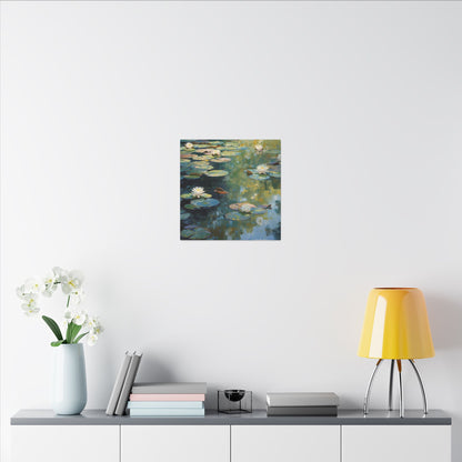 Water Lilies, Matte Canvas, Stretched, 0.75"