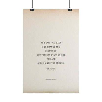 C.S. Lewis Quote, Poster