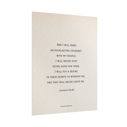 Jeremiah 32:40, Poster