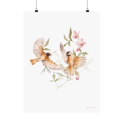 Birds, Matte Vertical Poster
