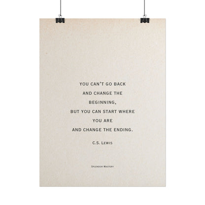 C.S. Lewis Quote, Poster