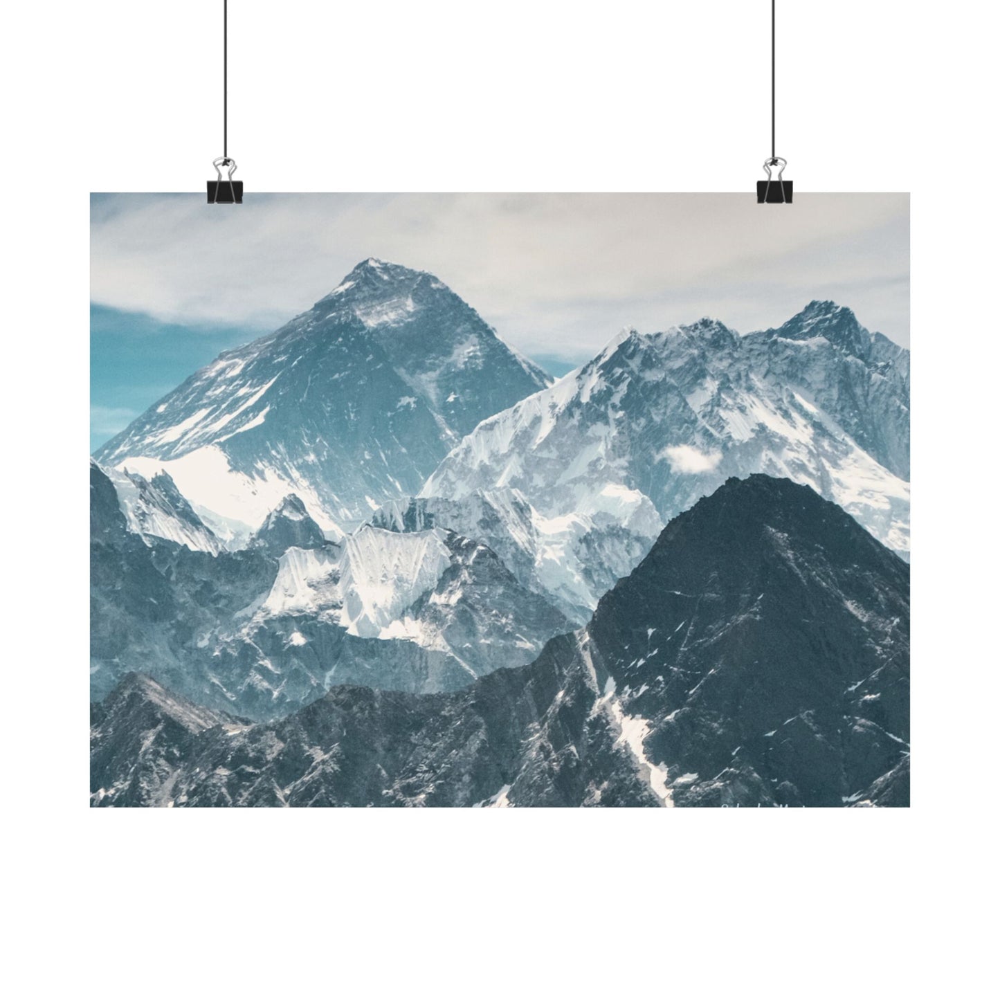 Mountain Landscape, Matte Horizontal Poster