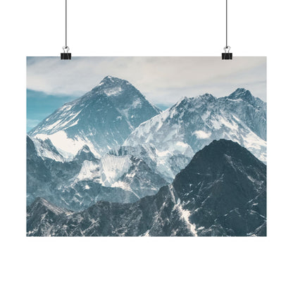 Mountain Landscape, Matte Horizontal Poster