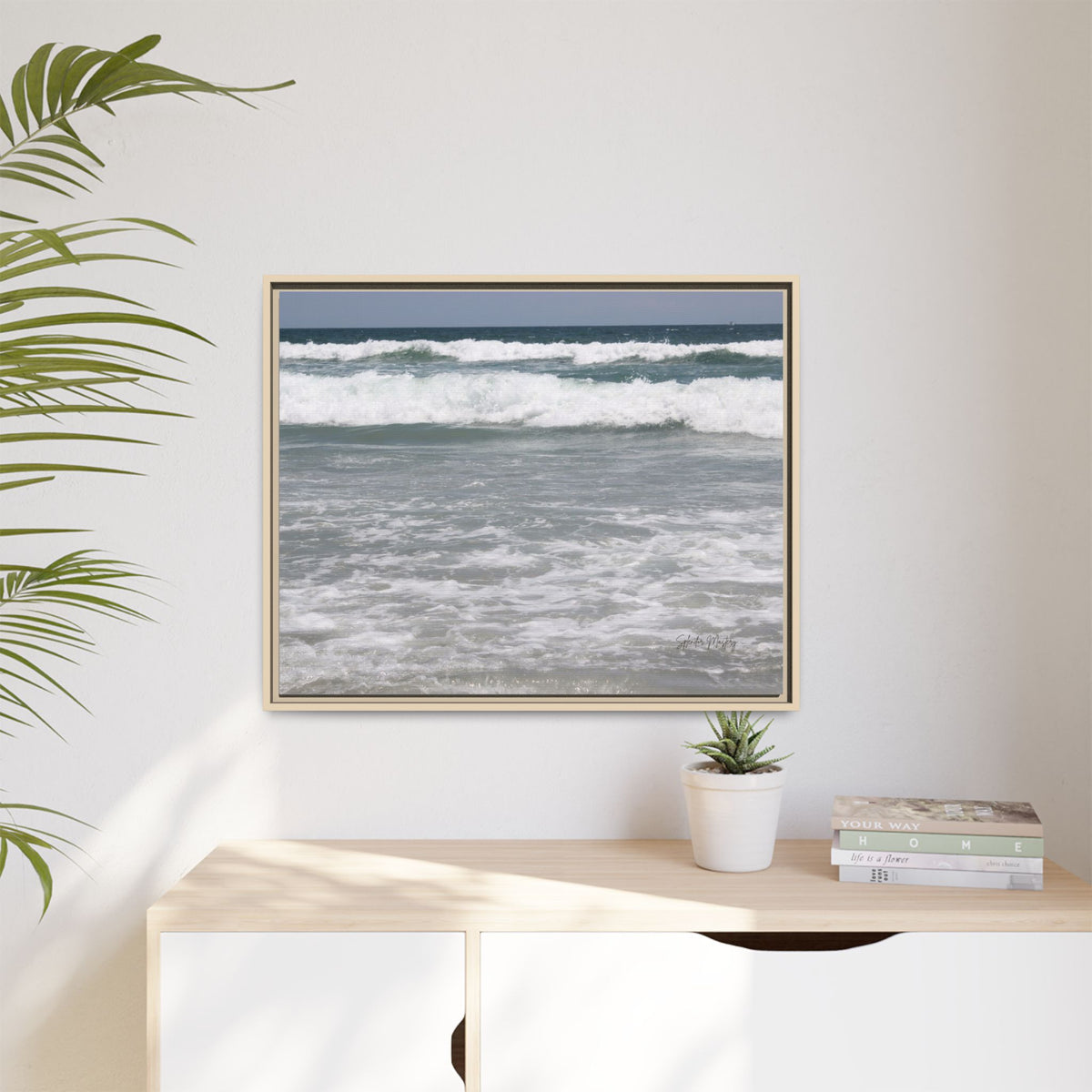 Ocean - Matte Canvas, Framed, Natural