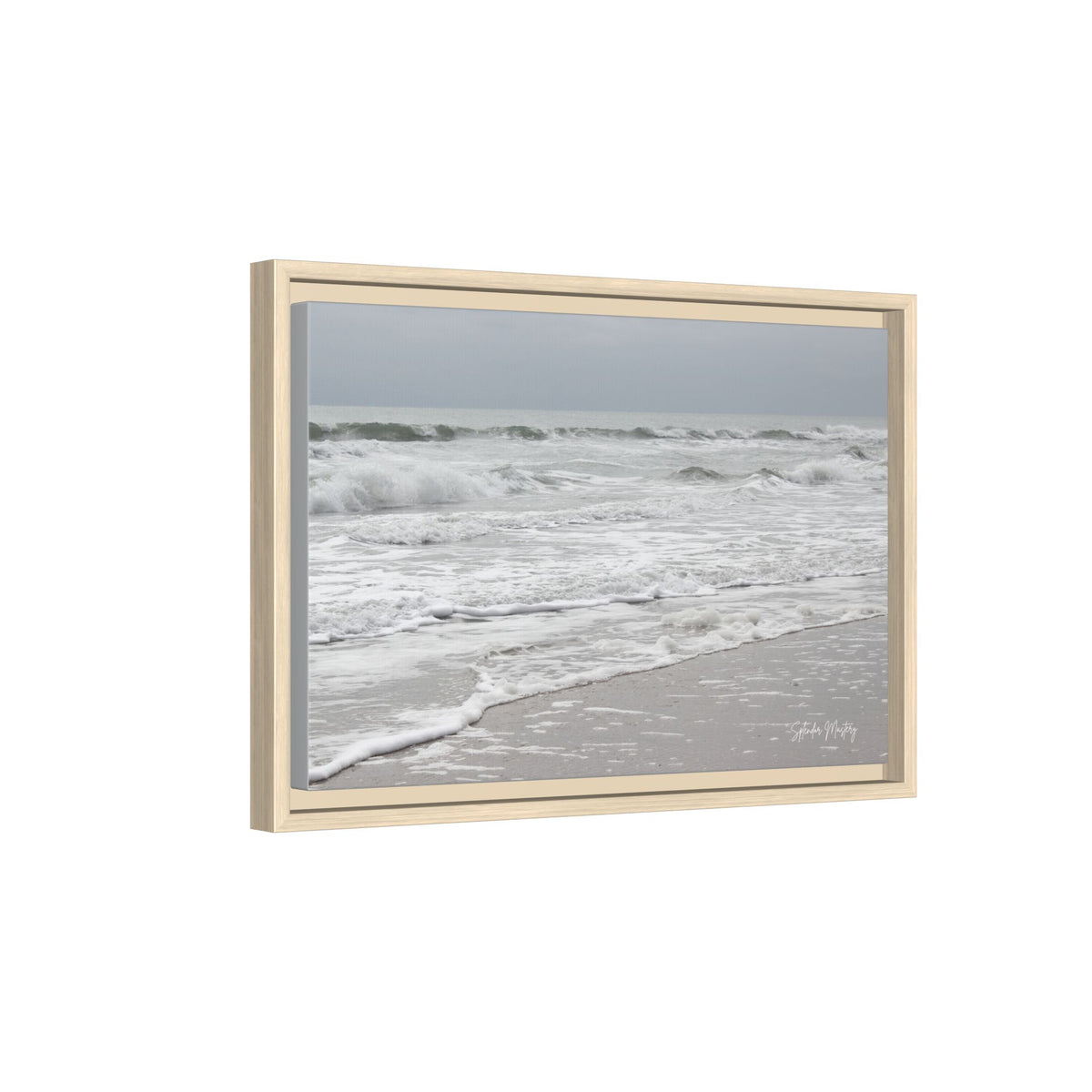 Ocean - Matte Canvas, Framed (Natural)
