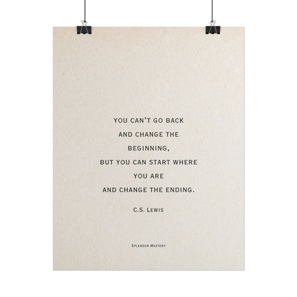 C.S. Lewis Quote, Poster
