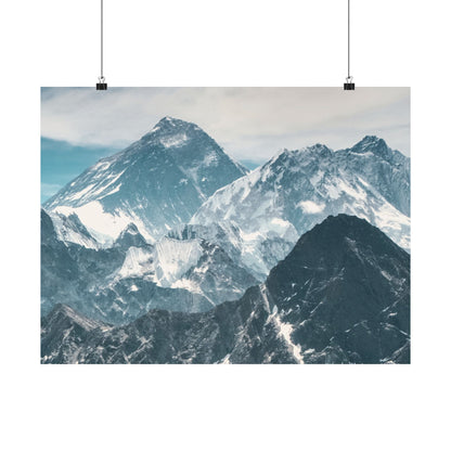 Mountain Landscape, Matte Horizontal Poster