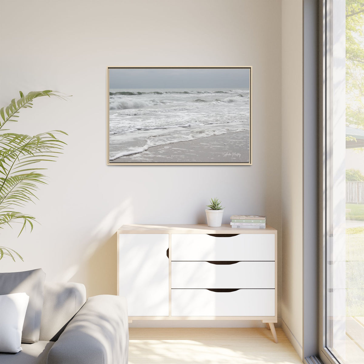 Ocean - Matte Canvas, Framed (Natural)