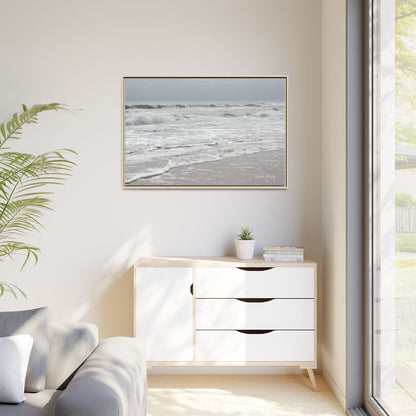 Ocean - Matte Canvas, Framed (Natural)