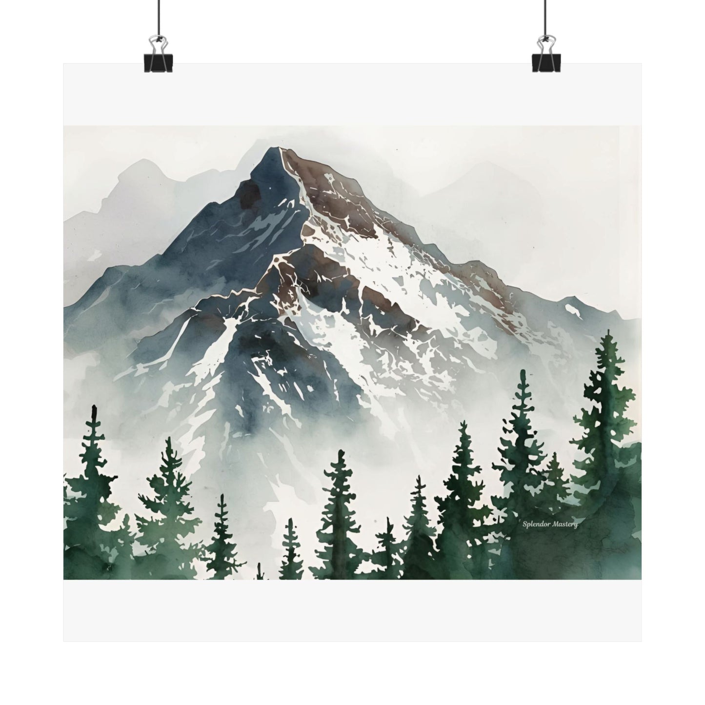 Mountain, Matte Horizontal Poster