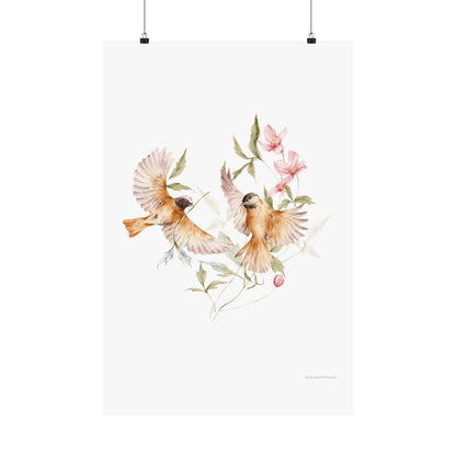 Birds, Matte Vertical Poster