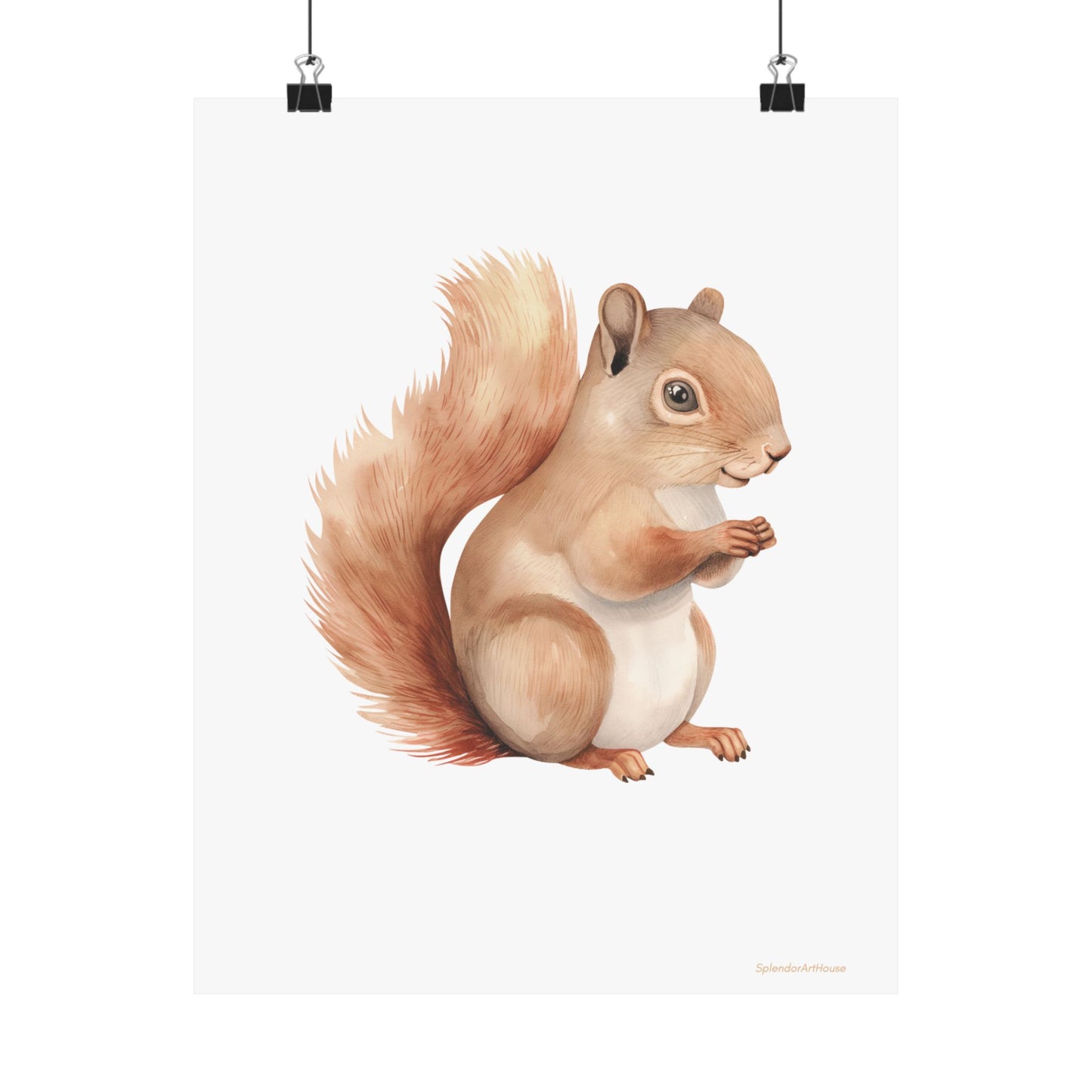 Squirrel, Matte Vertical Poster