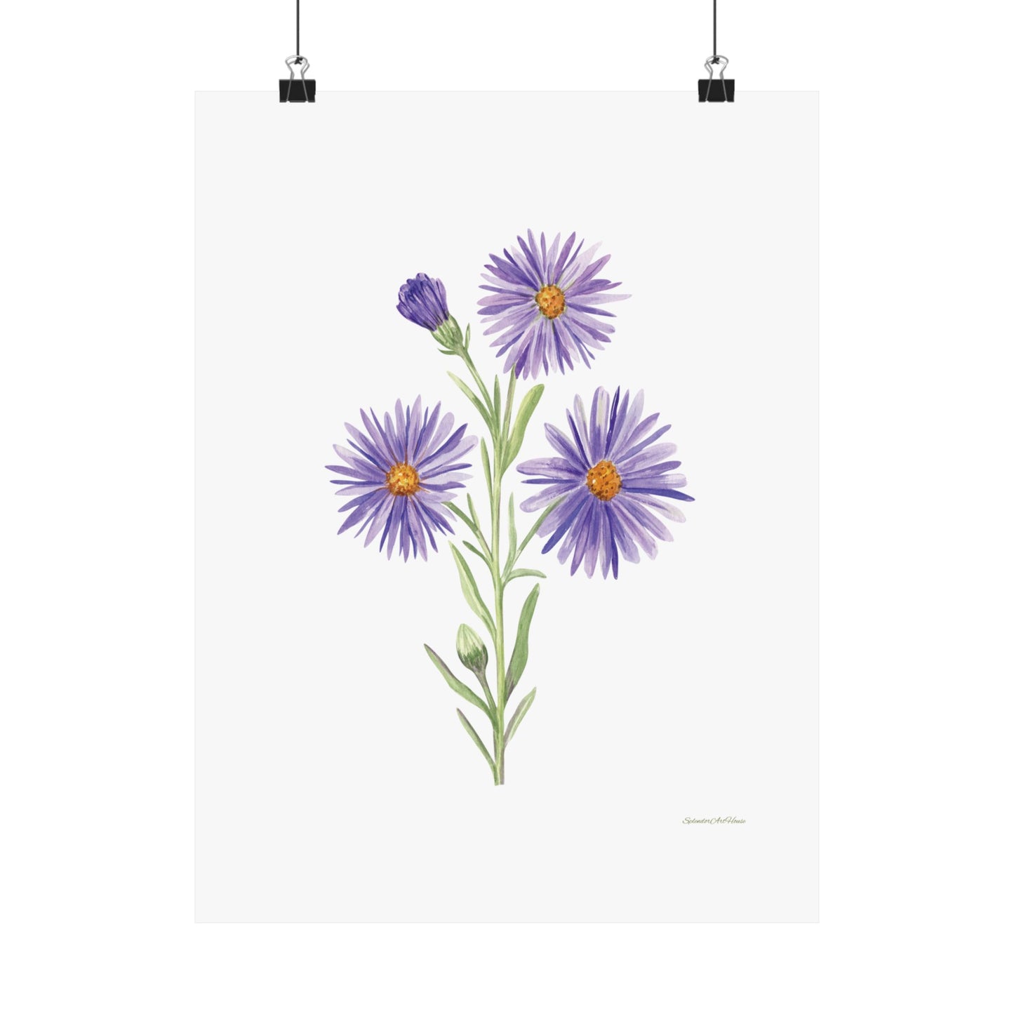 Floral, Matte Vertical Poster