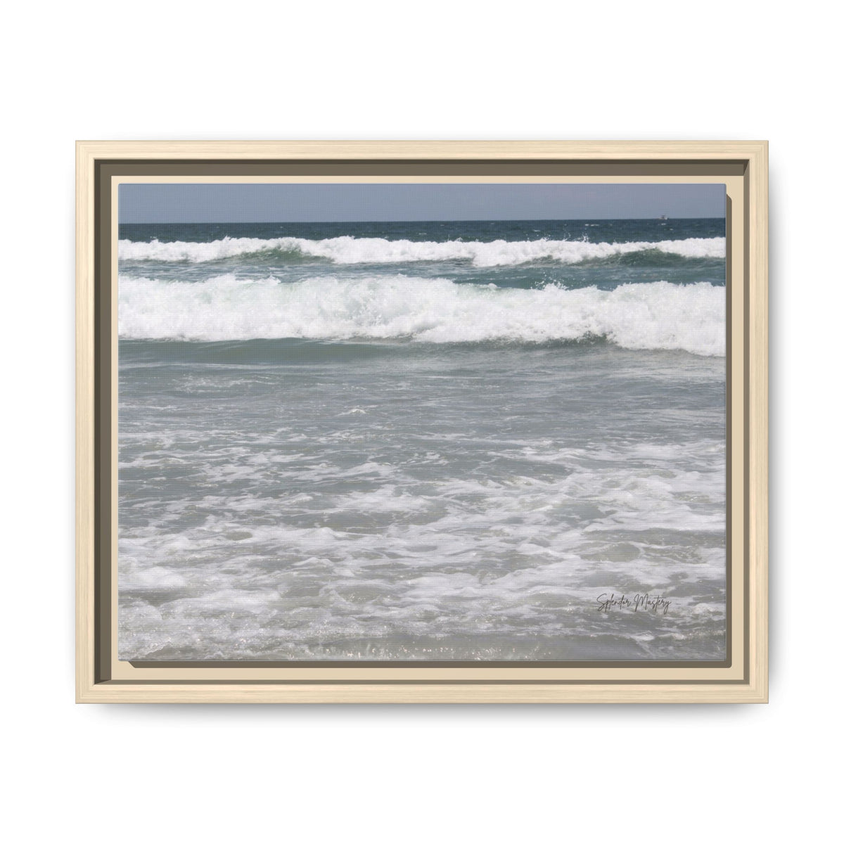 Ocean - Matte Canvas, Framed, Natural