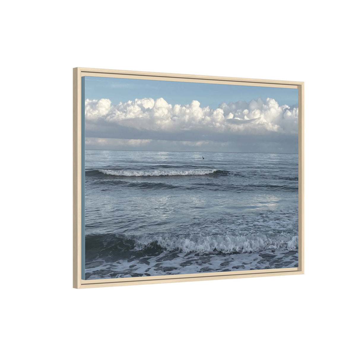 Ocean - Matte Canvas, Framed (Natural)