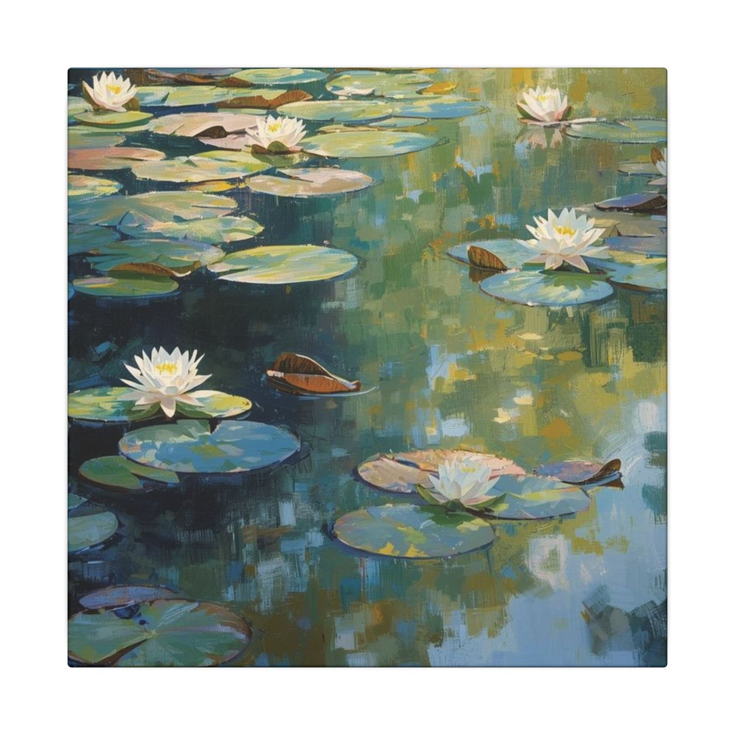 Water Lilies, Matte Canvas, Stretched, 0.75"