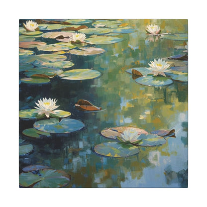 Water Lilies, Matte Canvas, Stretched, 0.75"
