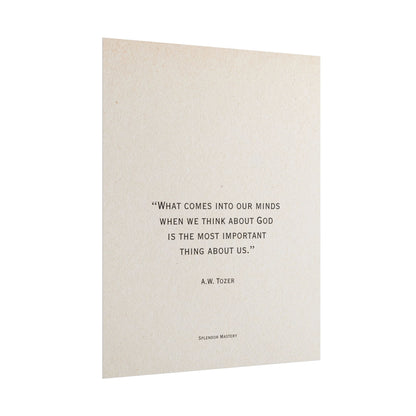 A.W. Tozer Quote, Poster