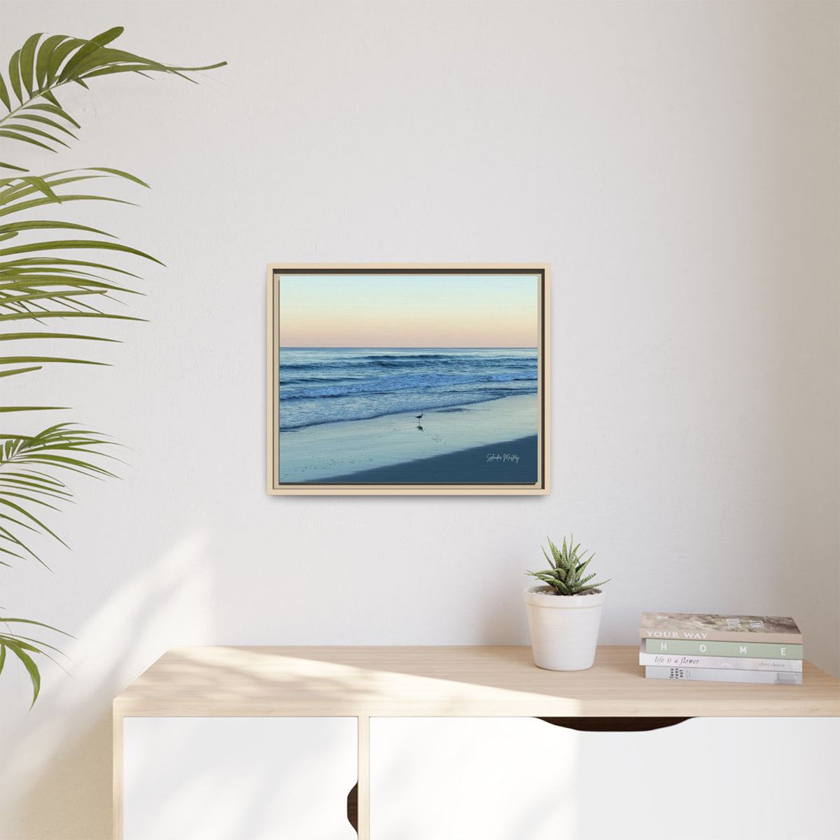 Ocean, Matte Canvas, Framed (Natural)