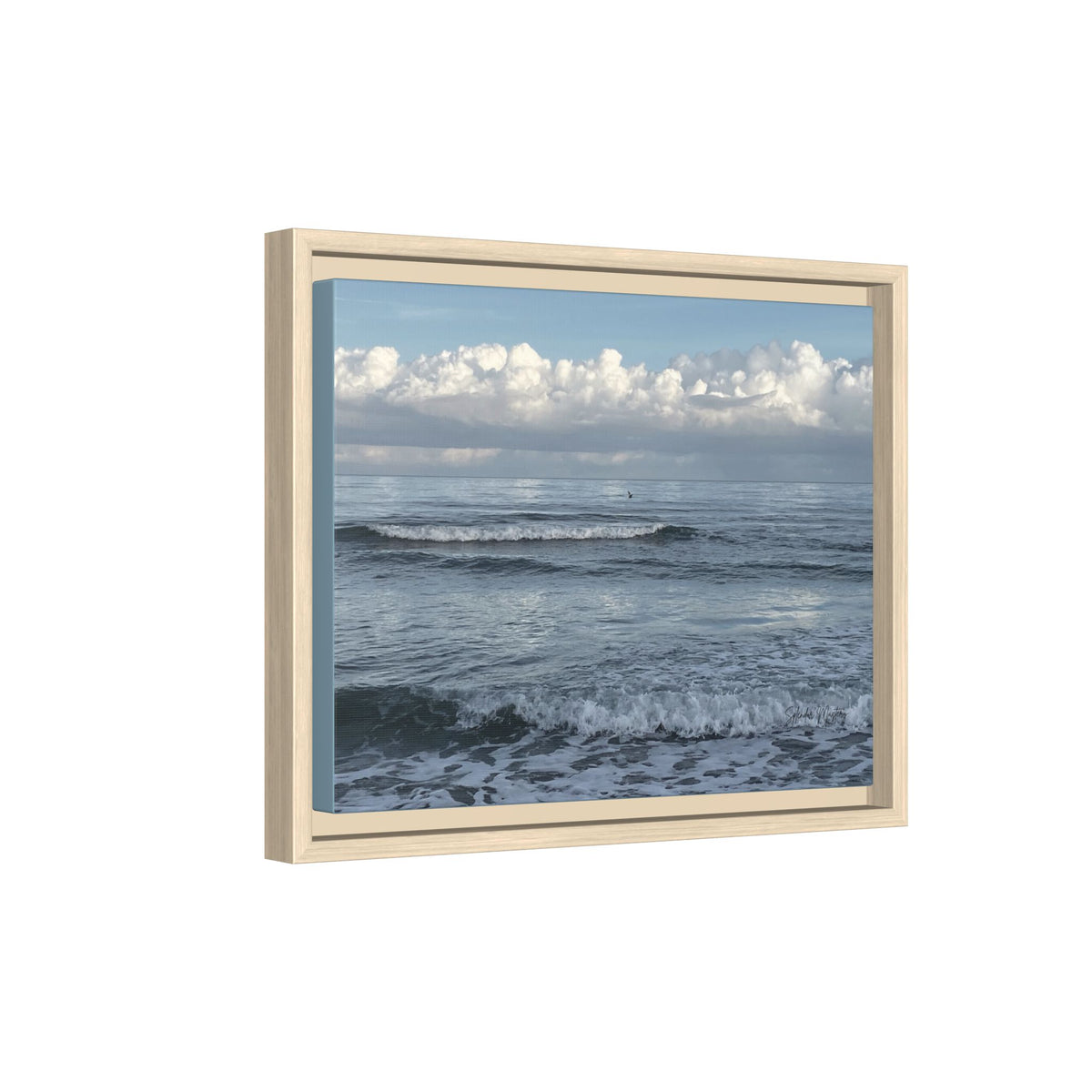 Ocean - Matte Canvas, Framed (Natural)