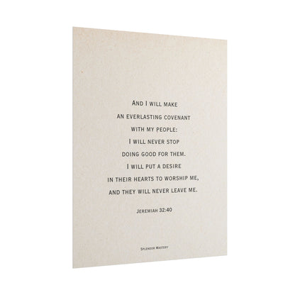 Jeremiah 32:40, Poster