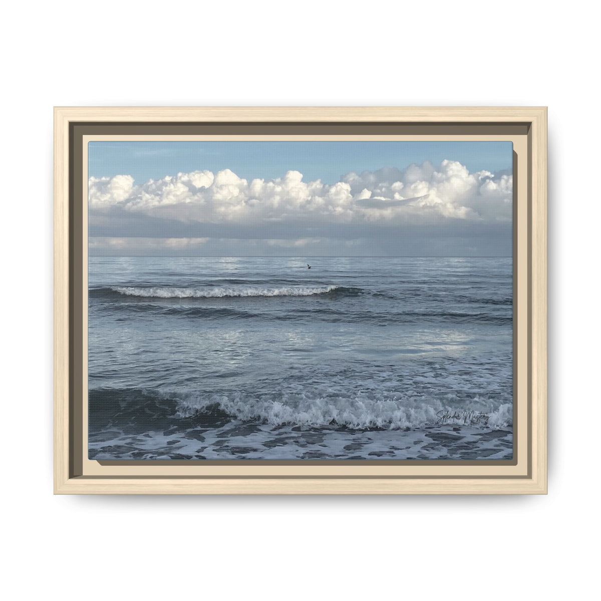 Ocean - Matte Canvas, Framed (Natural)