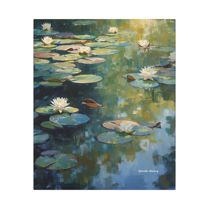 Water Lilies, Matte Canvas, Stretched, 0.75"