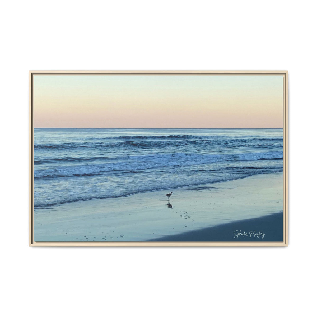Ocean, Matte Canvas, Framed (Natural)