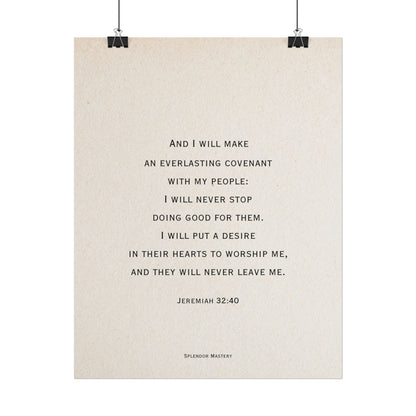 Jeremiah 32:40, Poster
